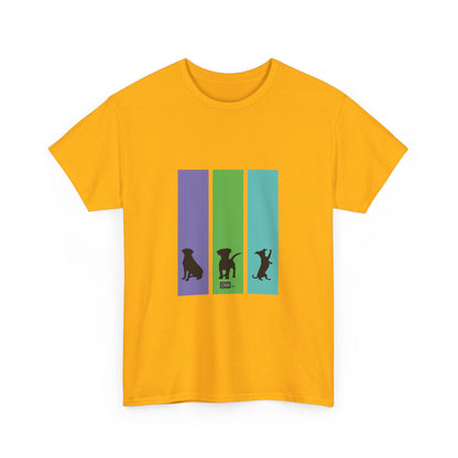 Unisex Cotton Tee - Dog Silhouettes