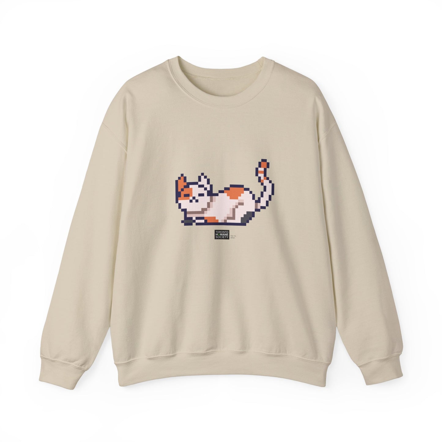 Unisex Crewneck Sweatshirt - Pixelated Cat