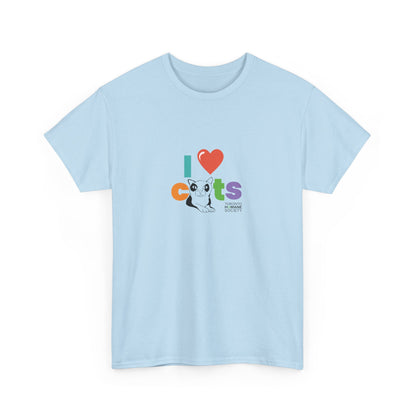 Unisex Cotton Tee - I Love Cats