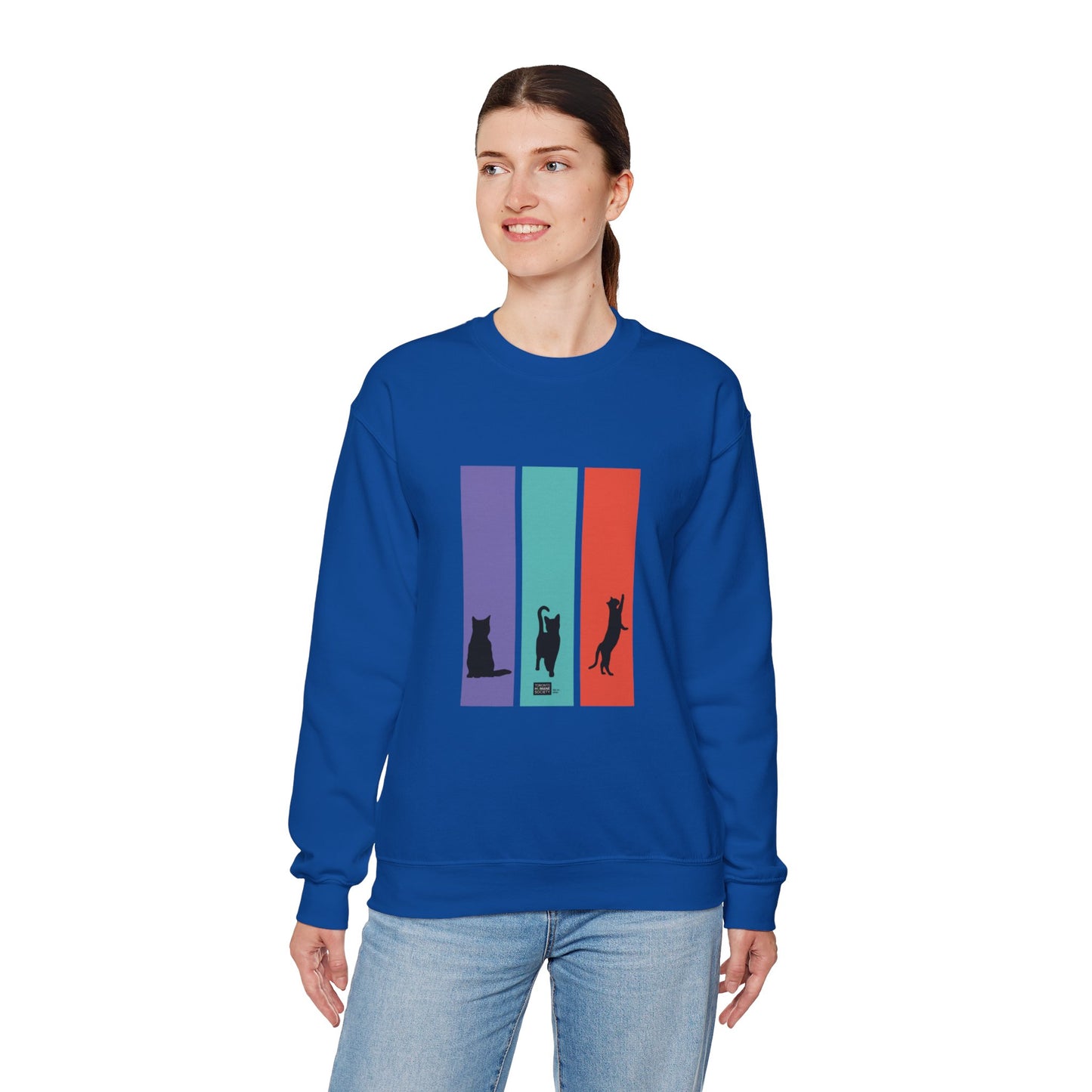 Unisex Sweatshirt - Cat Silhouettes