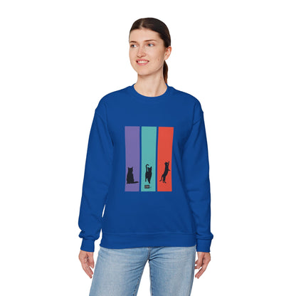 Unisex Sweatshirt - Cat Silhouettes