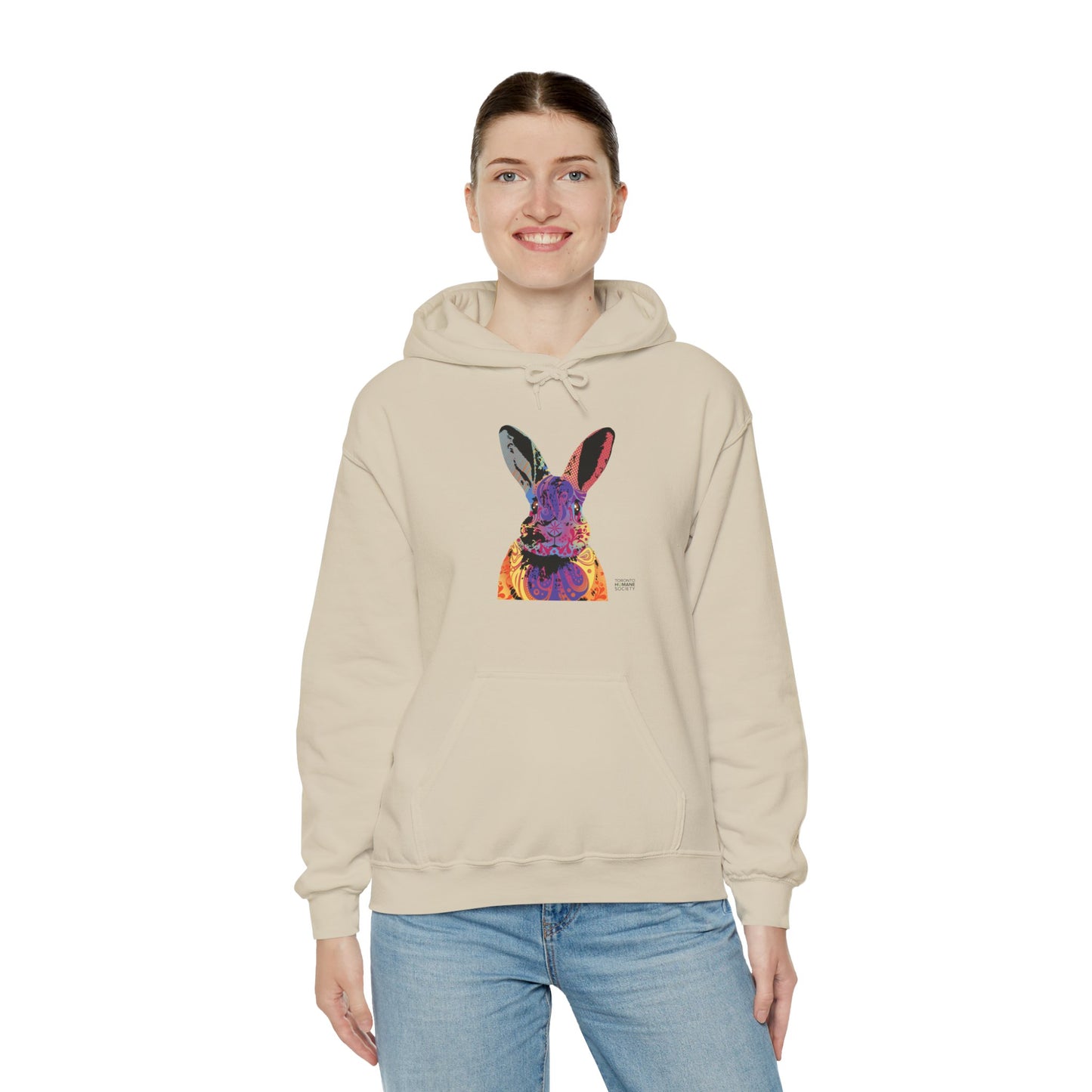 Unisex Hooded Sweatshirt - Abstract Rabbit