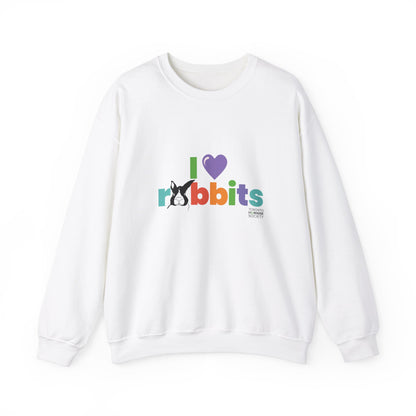 Unisex Crewneck Sweatshirt - I Love Rabbits