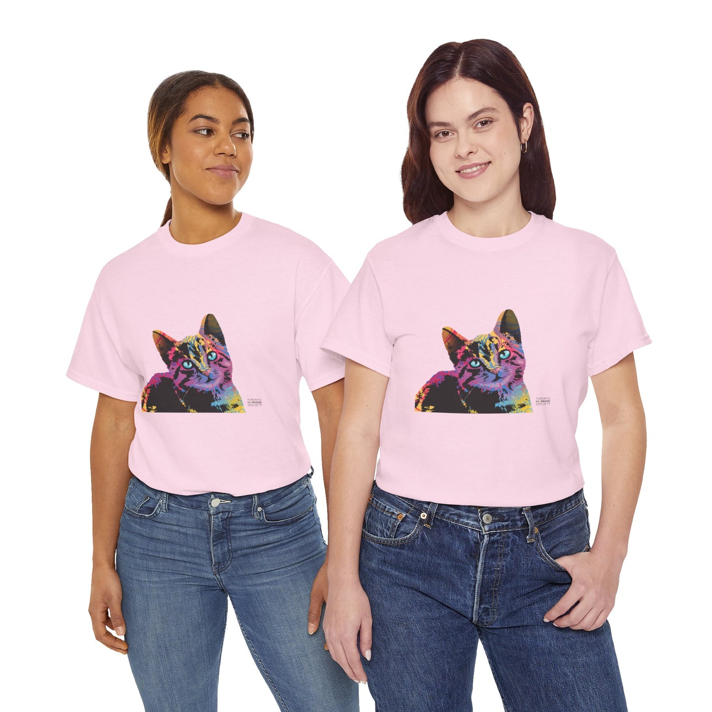 Unisex Cotton Tee - Abstract Cat