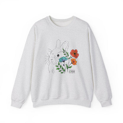 Sweatshirt - Floral Rabbit