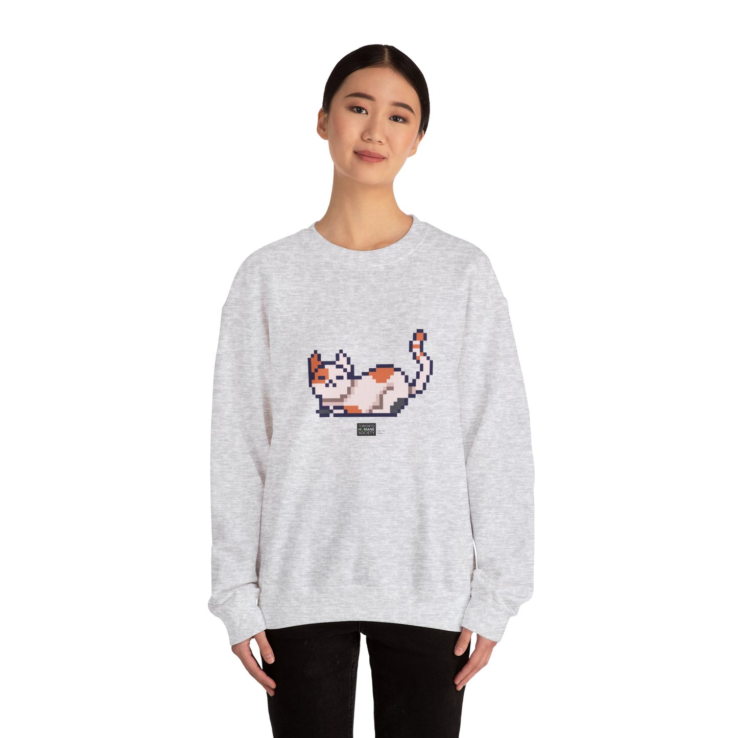 Unisex Crewneck Sweatshirt - Pixelated Cat