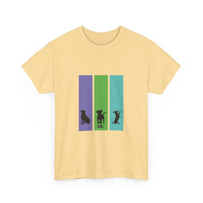 Unisex Cotton Tee - Dog Silhouettes