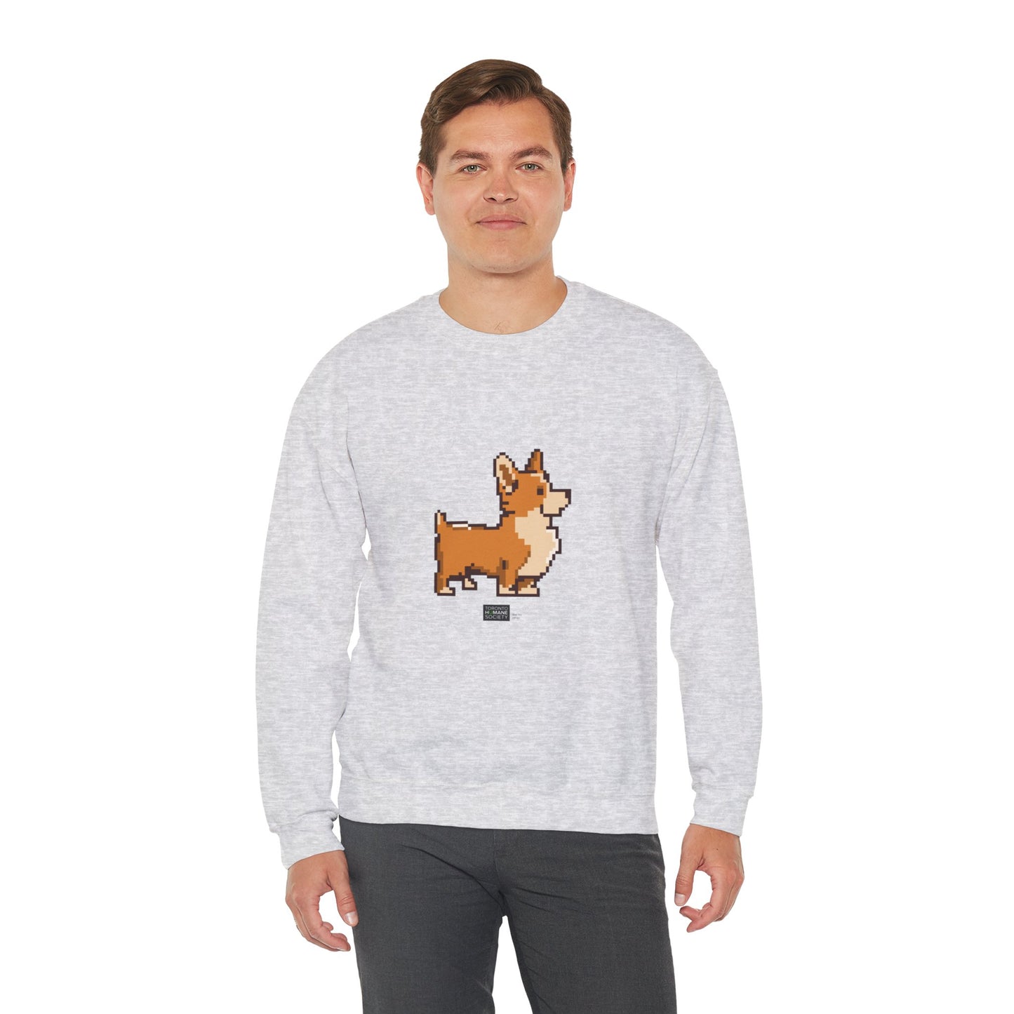 Unisex Crewneck Sweatshirt - Pixelated Dog