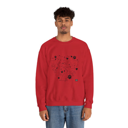 Unisex Crewneck Sweatshirt - Dog Heart