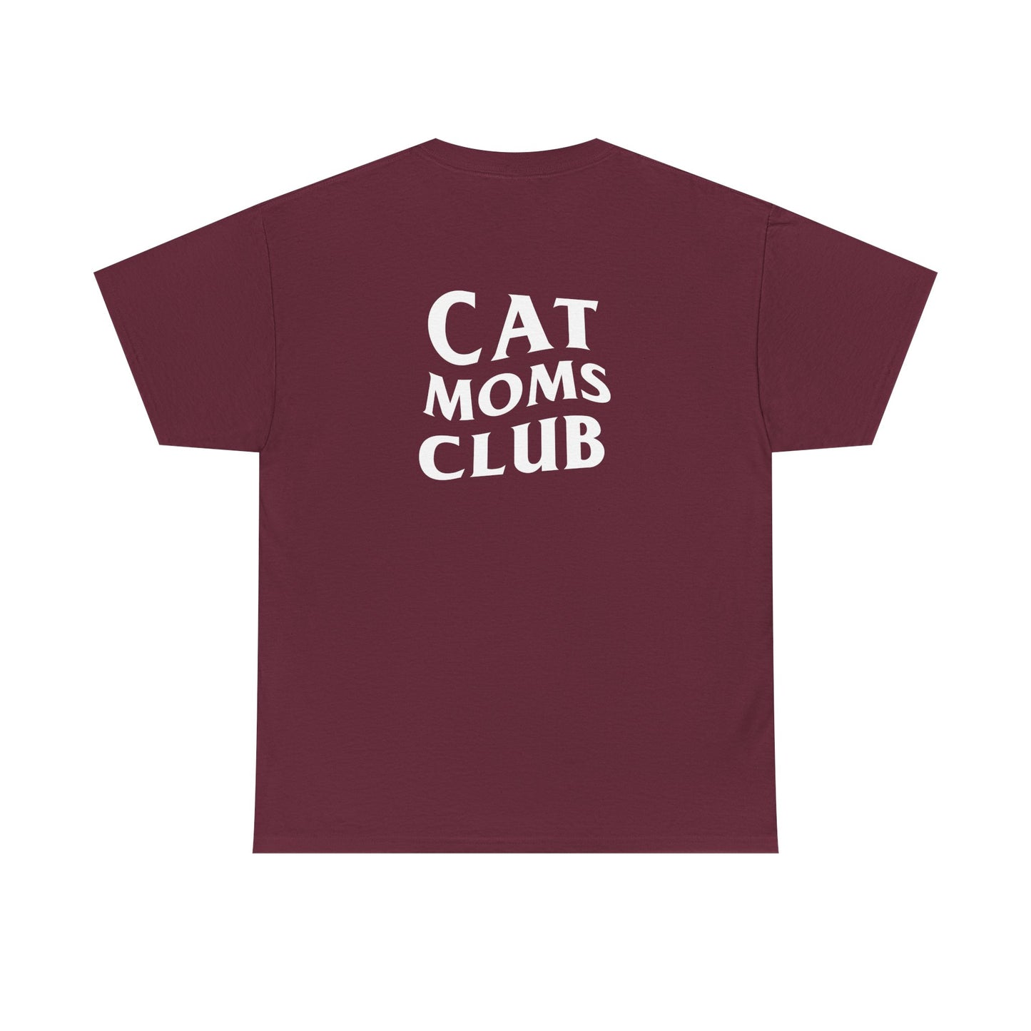 Cat Moms Club, Back Design - Cotton Tee
