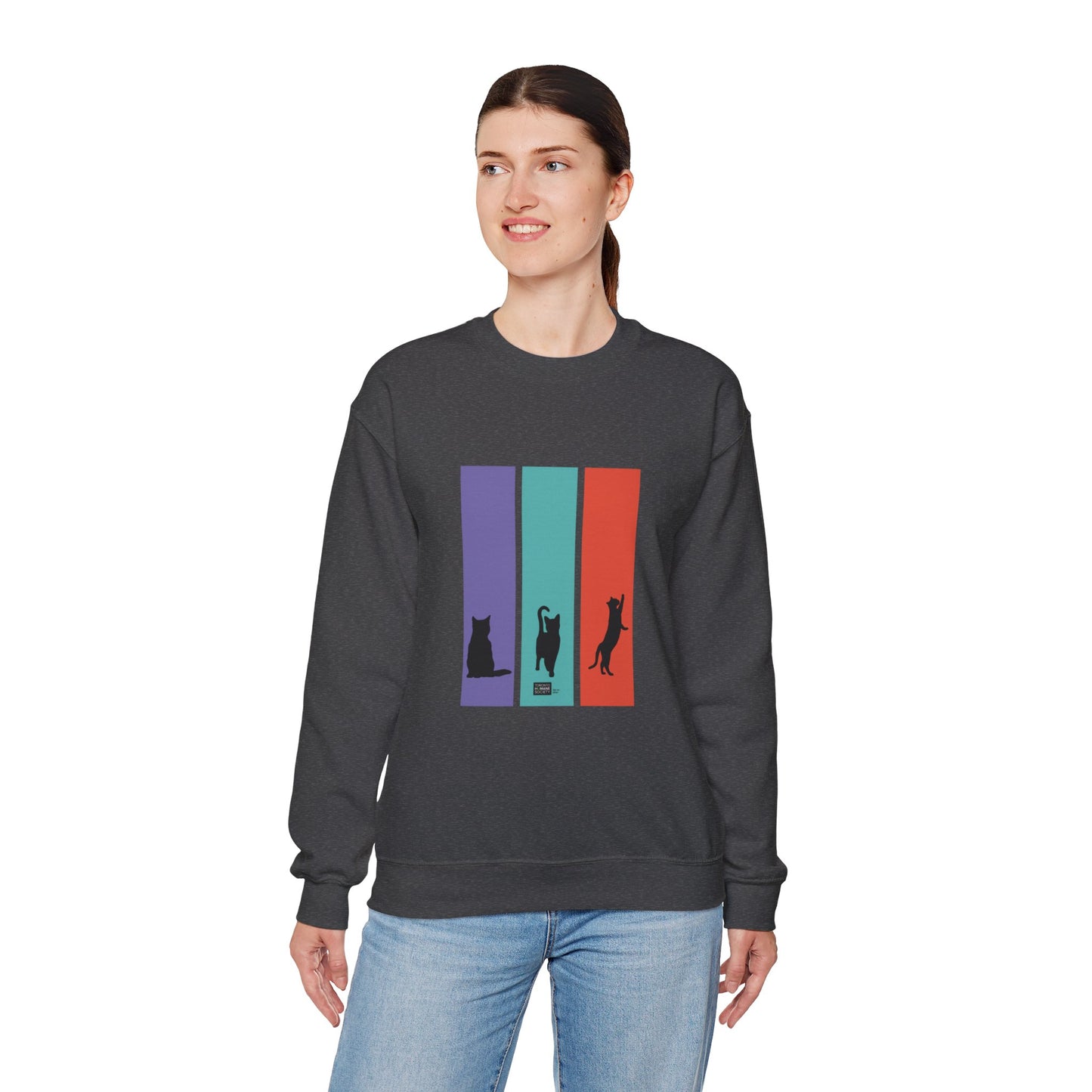 Unisex Sweatshirt - Cat Silhouettes