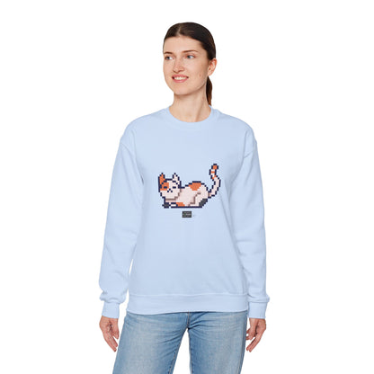 Unisex Crewneck Sweatshirt - Pixelated Cat