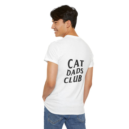 Cat Dads Club, Back Design - Cotton Tee