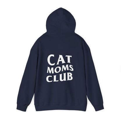 Cat Moms Club, Back Design - Hoodie