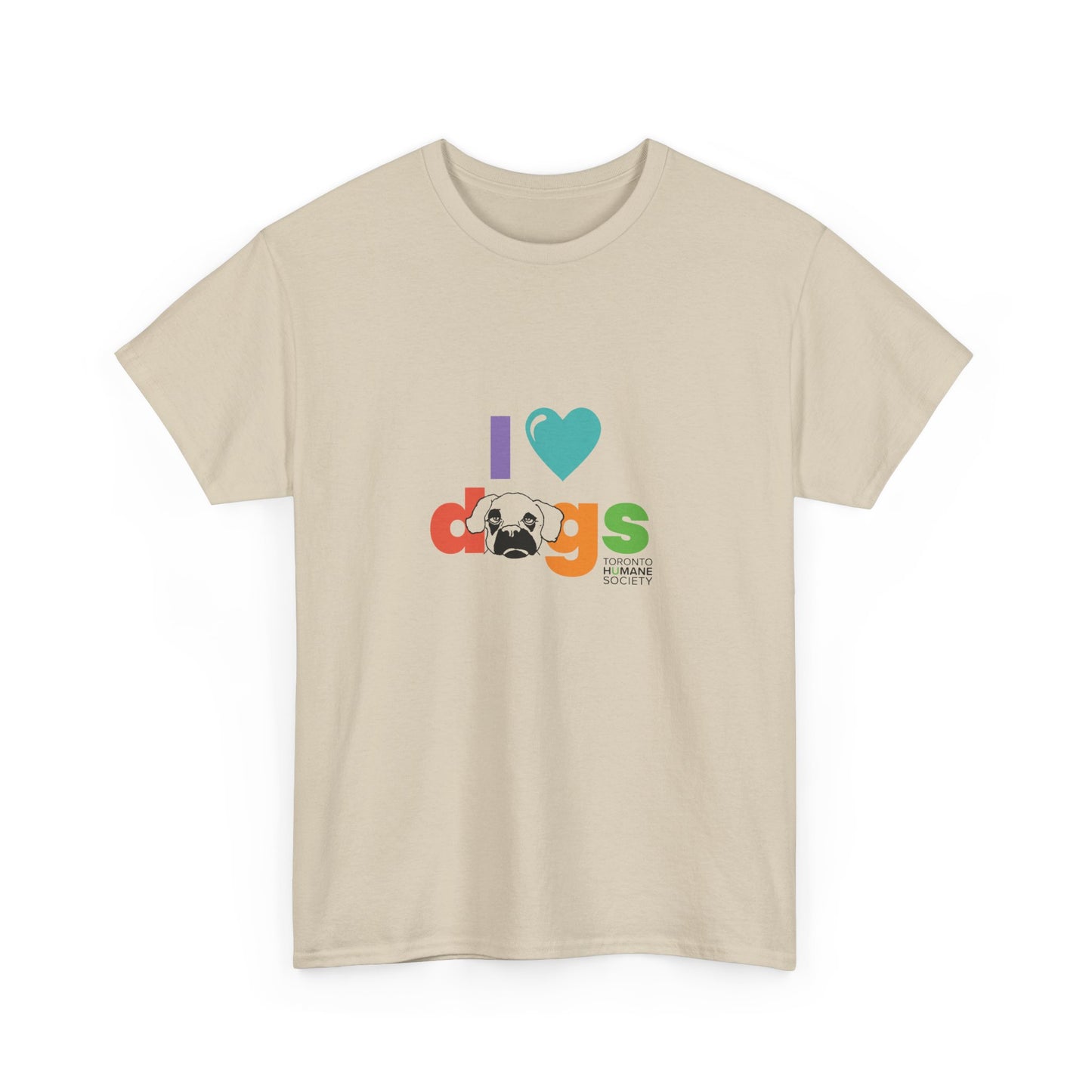 Unisex Cotton Tee - I Love Dogs