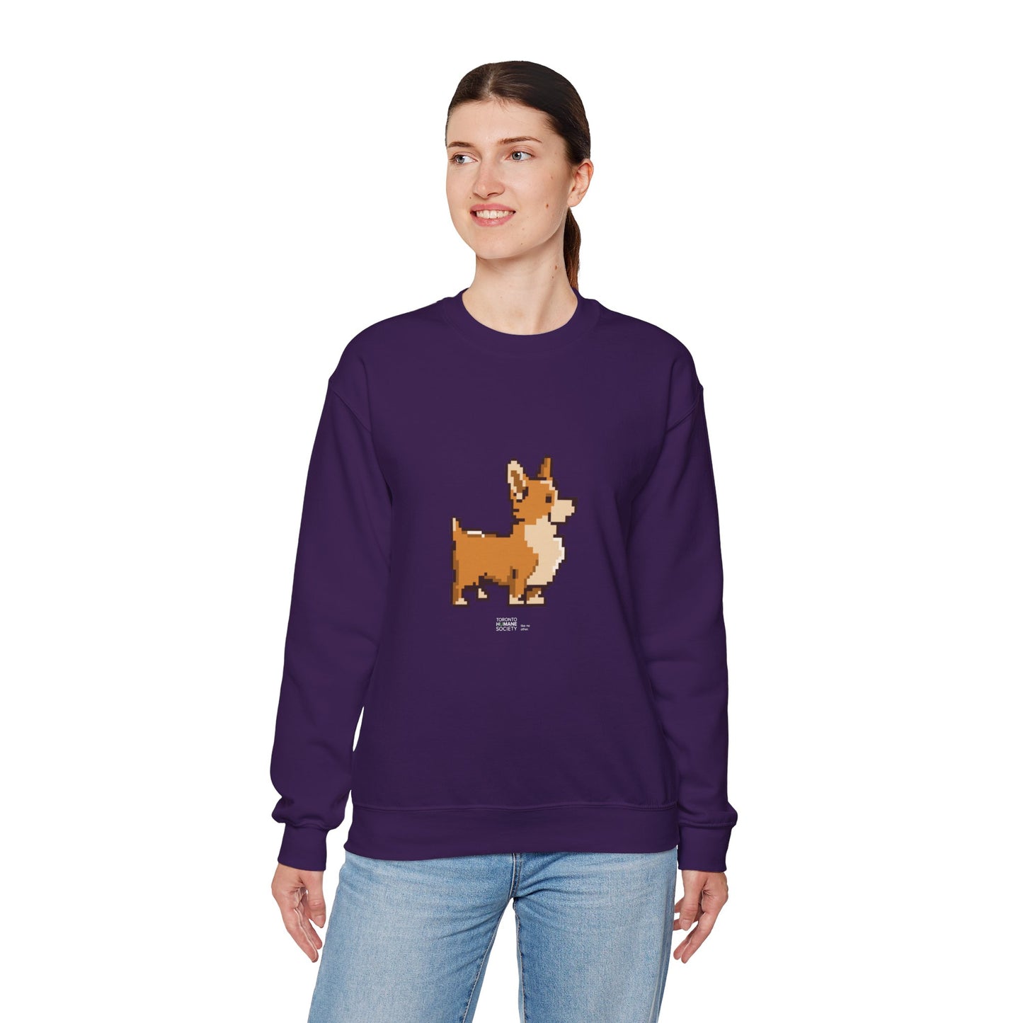 Unisex Crewneck Sweatshirt - Pixelated Dog