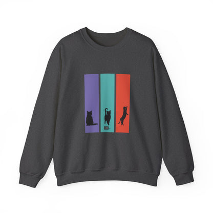 Unisex Sweatshirt - Cat Silhouettes