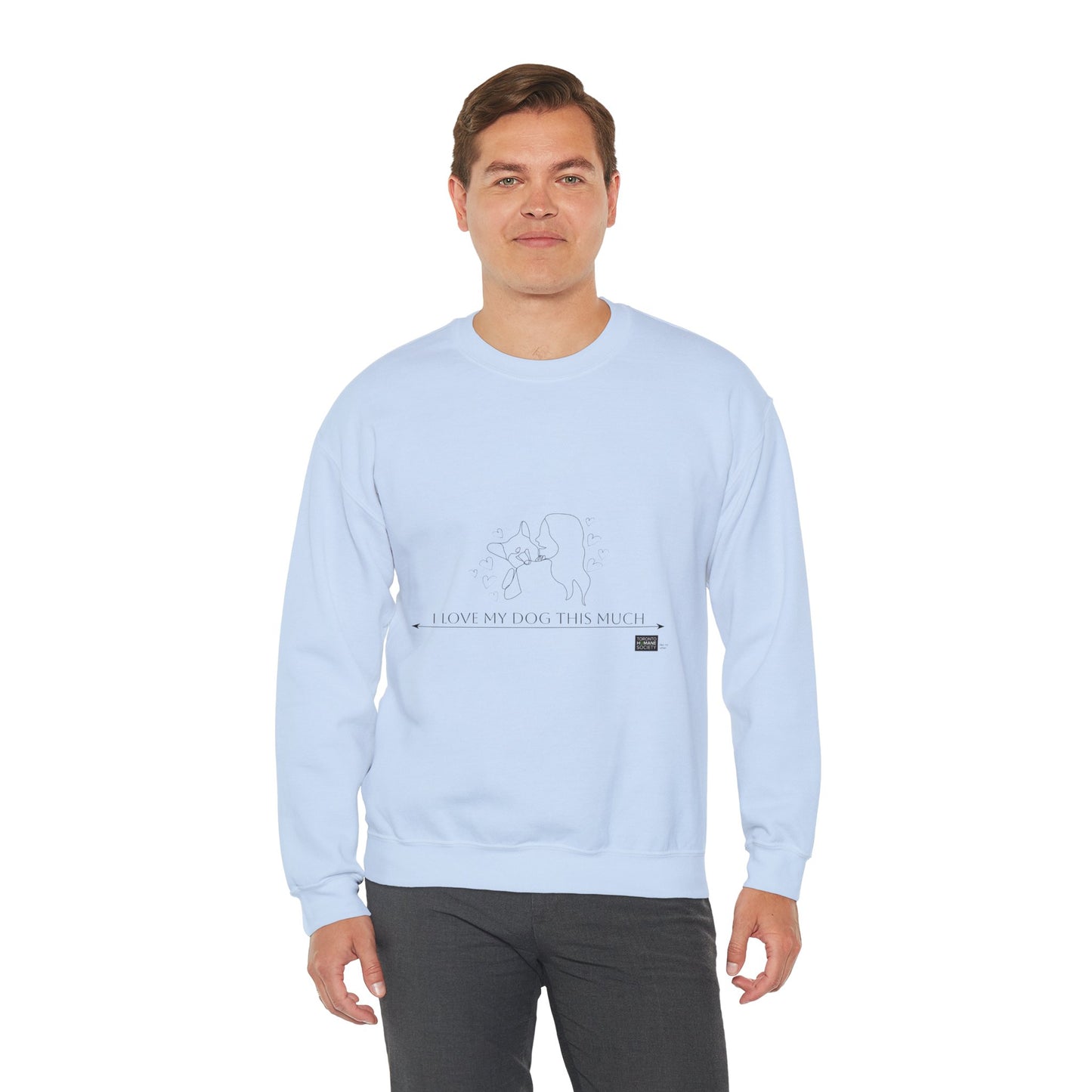Unisex  Crewneck Sweatshirt - I Love My Dog This Much