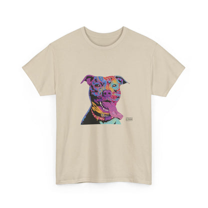 Unisex Cotton Tee - Abstract Dog