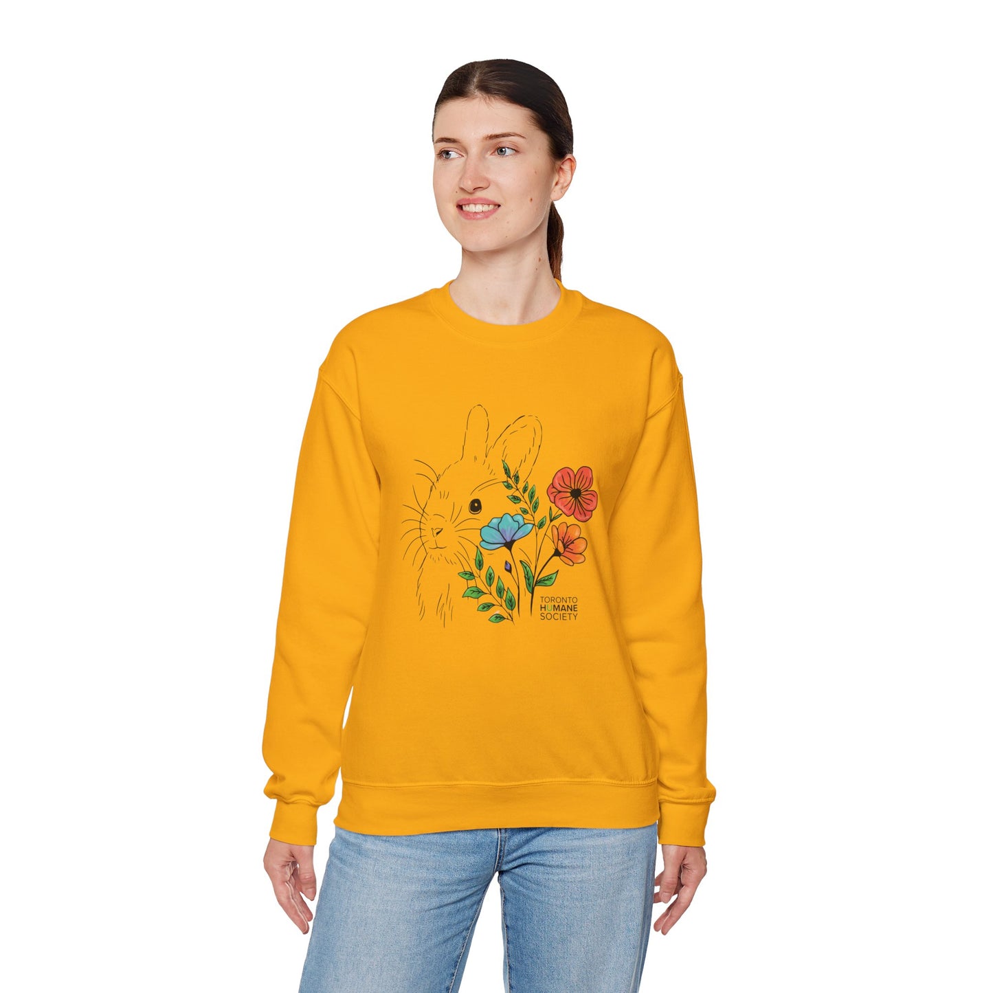 Sweatshirt - Floral Rabbit