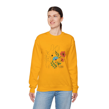Sweatshirt - Floral Rabbit