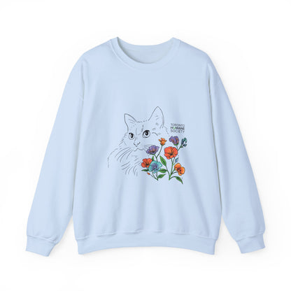Sweatshirt - Floral Cat