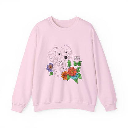 Sweatshirt - Floral Dog