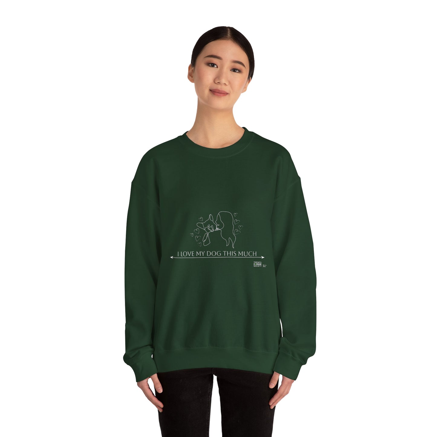 Unisex  Crewneck Sweatshirt - I Love My Dog This Much