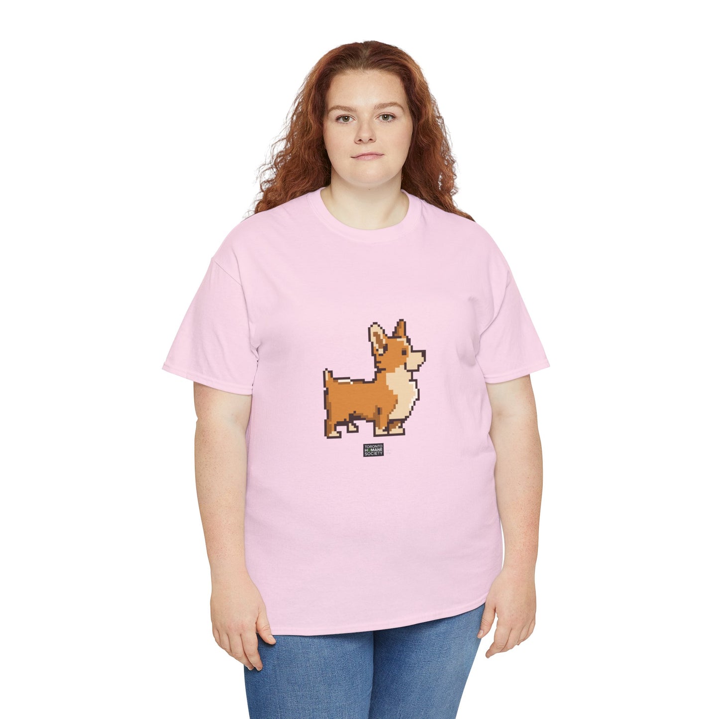 Unisex Cotton Tee - Pixelated Dog