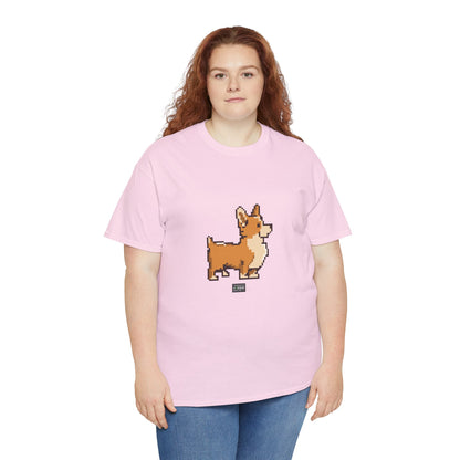 Unisex Cotton Tee - Pixelated Dog