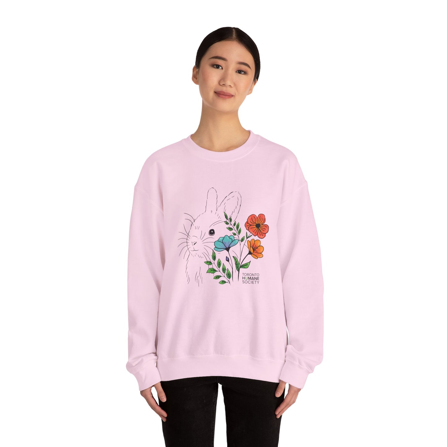 Sweatshirt - Floral Rabbit