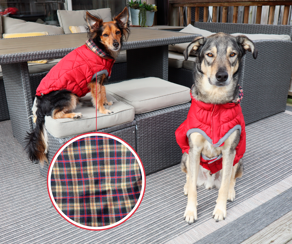 Go Fresh Pet Jackets - Plaid lined