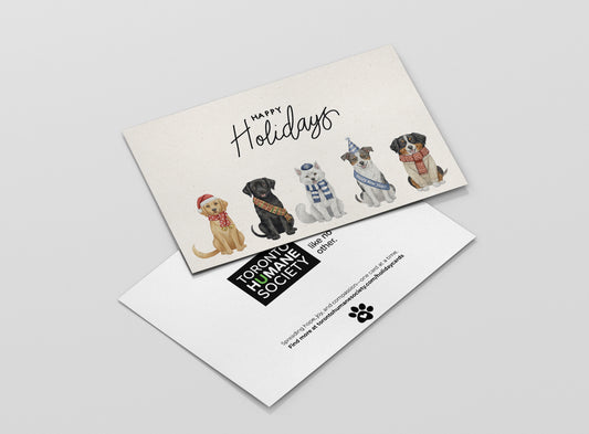 Holiday Card – Festive Dogs