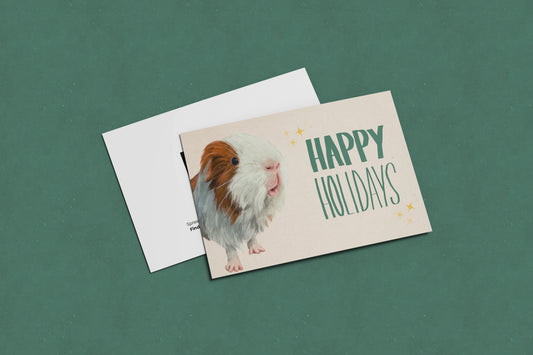 Holiday Card - James the Guinea Pig
